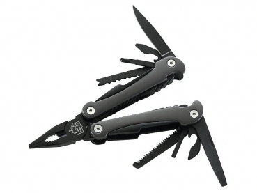 Puma TEC Multitool, AISI 420 Stahl, Zange mit Feder, Epoxy-Beschichtung, Aluminium-Griffe, Nylon-Etui