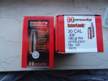 Hornady .308  180GR RN ( 100 Stück)