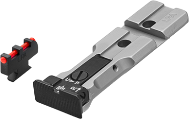 Visier mit Weaver Basis f. S&W Revolver Silver Finisch
