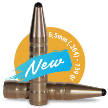 6,5 mm / .264 / 139 gr. / 9,0 g. / 50 Stück