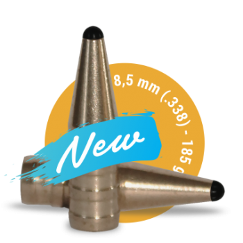 8,5 mm / .338 / 185 gr. / 12,0 g. / 50 Stück