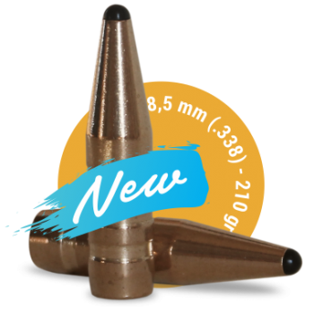 8,5 mm / .338 / 210 gr. / 13,6 g. / 50 Stück