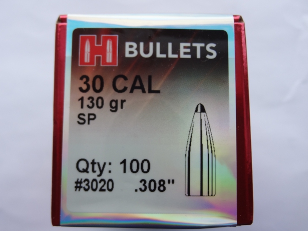 Hornady .30 130 gr SP  ( 100 Stück)