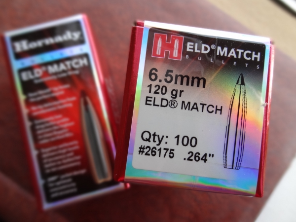 Hornady ELD MATCH. 6,5mm .264  120 gr. 100 Stück