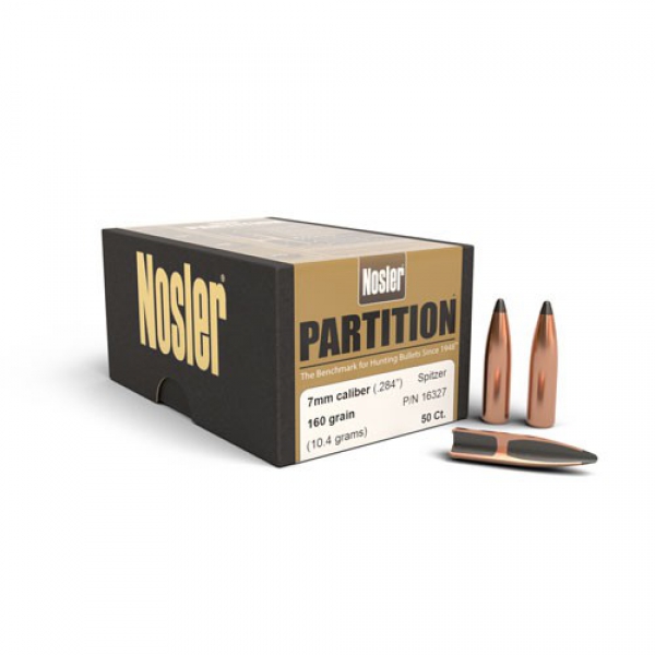 Nosler 7mm .284 160 gr Partition (50 Stück)