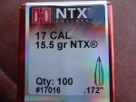 Hornady NTX .17/172 15,5GR NTX  (100 Stück)